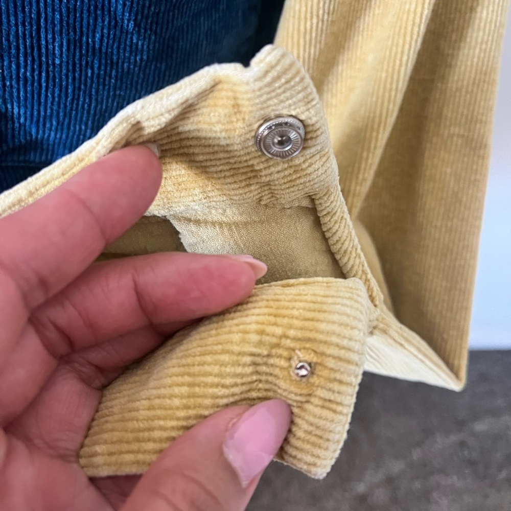 Nasty Gal Blue, yellow, and Green, red Corduroy Shirt - Picture 10 of 12